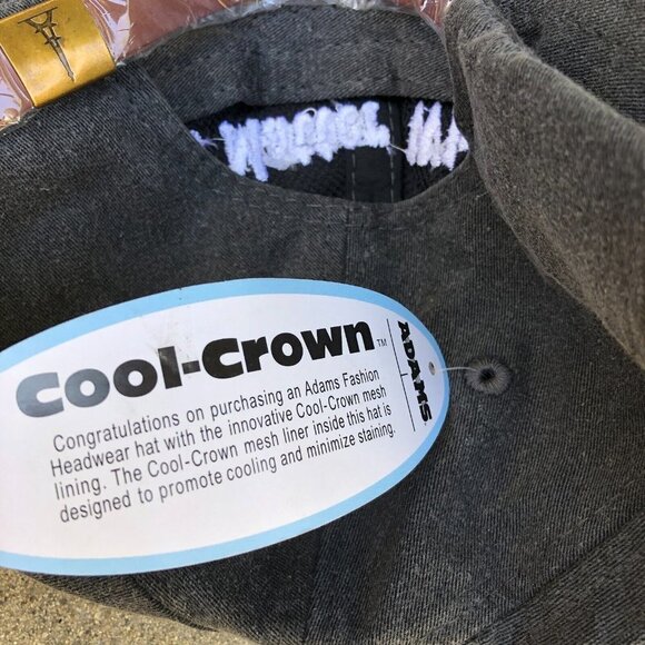 Vintage ADAMS NO MATTER WHAT... Baseball Dad Hat Men's Cool-Crown Tech Grey Cap‍ - Picture 5 of 7